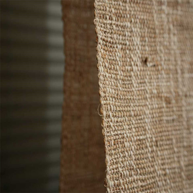 HemRitual Handwoven Natural Ramie Table Runner | Wabi-Sabi Zen Tea Mat & Table Decor