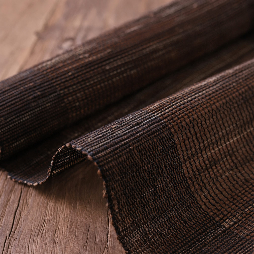 HemRitual Handwoven Natural Ramie Table Runner | Chinese Zen Style Tea Mat & Table Decor
